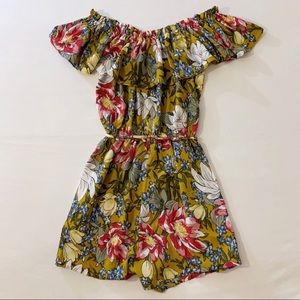 Truth + Wisdom Floral Romper NWOT